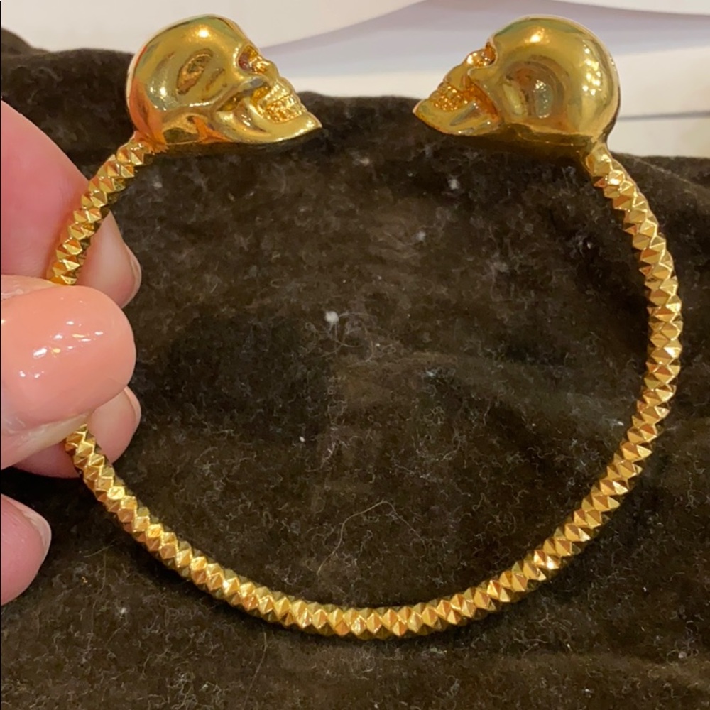 ALEXANDER MCQUEEN DOUBLE SKULL BRACELET